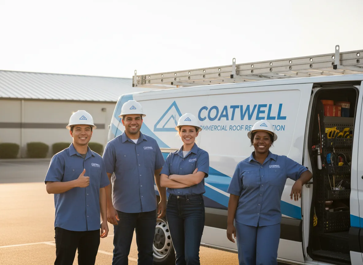 Commercial roof coating company in Forestdale, MA